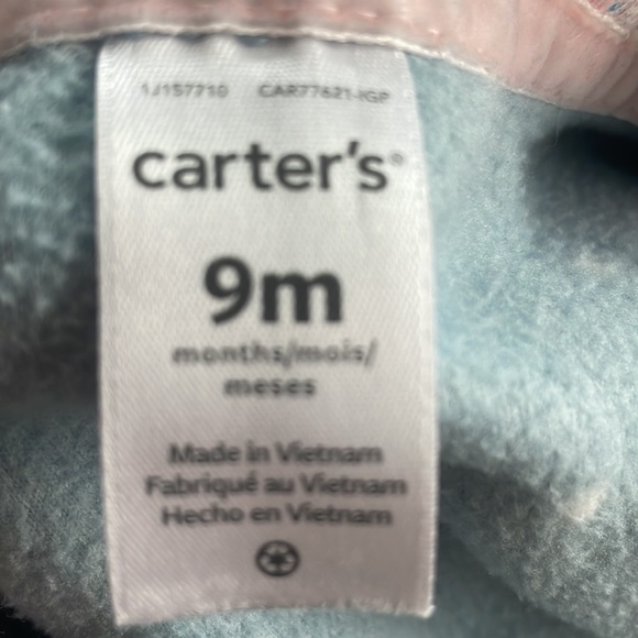 Carter’s 9 Months Baby Girl Sleeper - Picture 2 of 4